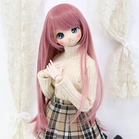 DOLLCE Natural Long wig in Pale Plum Pink