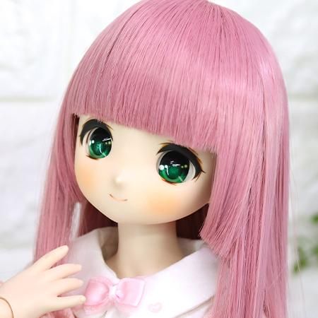 DOLLCE Hime Cut wig in Pale Plum Pink