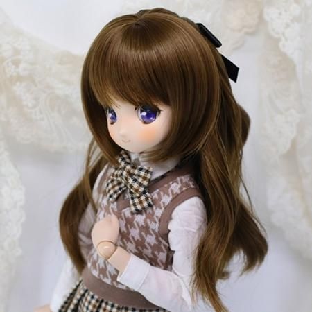 DOLLCE Half Up wig in Warm Brown