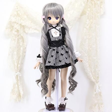 DOLLCE Enruban Style wig in Moon White × Dull Grey