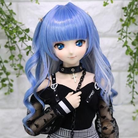 DOLLCE Sweet Tricker wig in Pale Blue × Moon White