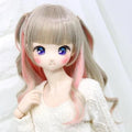 DOLLCE Sweet Tricker wig in Flax Beige × Deep Crimson