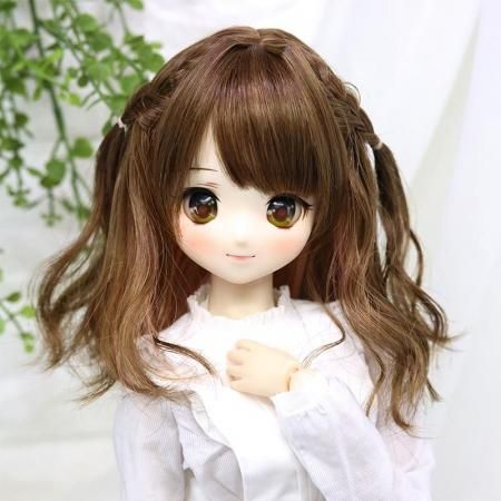 DOLLCE Chiffon Tresse wig in Warm Brown × Persimmon Orange