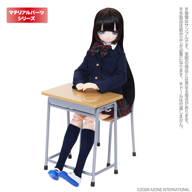 [AZONE] 1/6 School Desk & Chair Plastic Model Kit