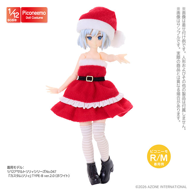[AZONE] 1/12 Bare-Top Santa Dress Set (Red)