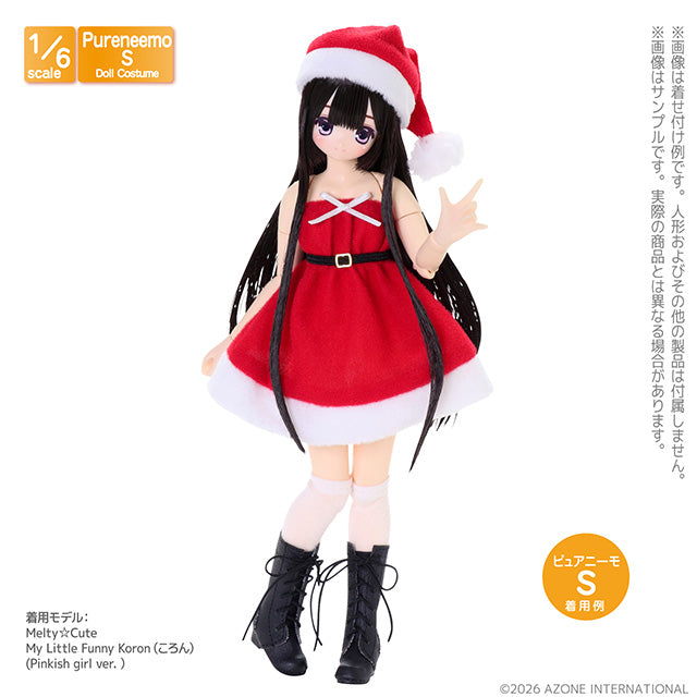[AZONE] PNS Bare-Top Santa Dress Set (Red) - 1/6 Doll Outfit